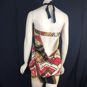 NEW-MARISA Kenson MKC Karen Coral LeatherTie Dress